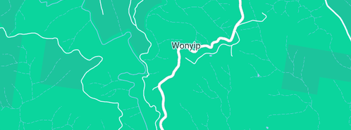 Map showing the location of Cooee Farm in Wonyip, VIC 3962