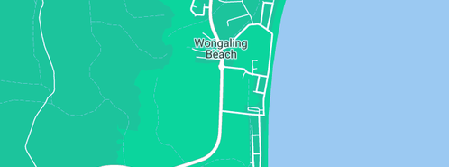 Map showing the location of Cassowary Coast Regional Council Library Services Wongaling Beach Library in Wongaling Beach, QLD 4852