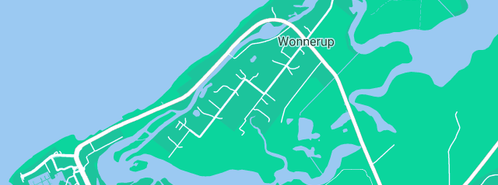 Map showing the location of Wonnerup Cleaning & Maintenance Service in Wonnerup, WA 6280