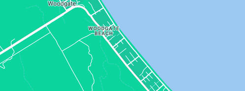 Map showing the location of Parks Of Bundaberg Burrum Coast National Park in Woodgate, QLD 4660