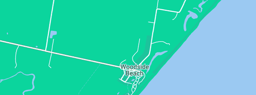 Map showing the location of Urban Evolution Design in Woodside Beach, VIC 3874