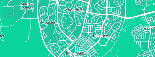 Map showing the location of Bleusy's Gardening Service in Woodroffe, NT 830