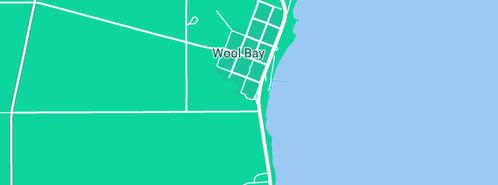 Map showing the location of Wool Bay Lime Kiln in Wool Bay, SA 5575