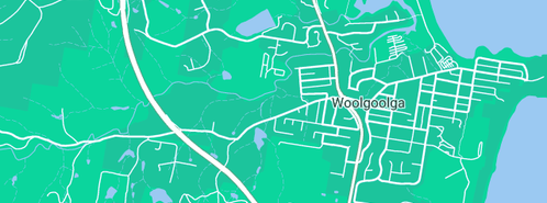 Map showing the location of Woolgoolga Self Storage in Woolgoolga, NSW 2456