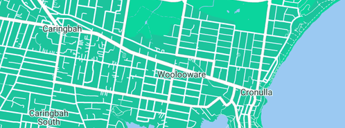 Map showing the location of Cronulla Sutherland Steering & Alignment Service in Woolooware, NSW 2230