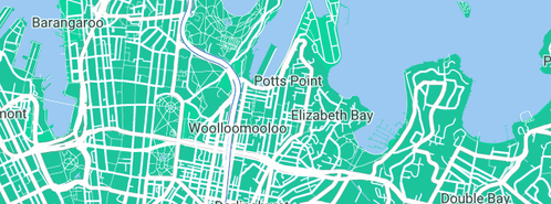 Map showing the location of Gro - Sydney Clinic in Woolloomooloo, NSW 2011