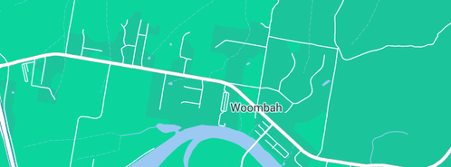 Map showing the location of Bimbimbi Riverside Tourist Park in Woombah, NSW 2469