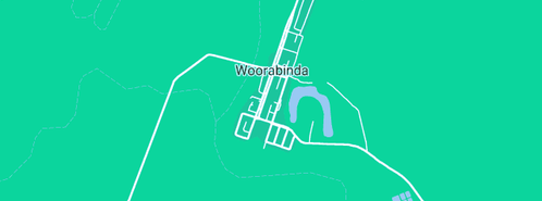 Map showing the location of Woorabinda Cemetery in Woorabinda, QLD 4713