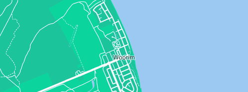 Map showing the location of Bribie Island Surf Life Saving Club in Woorim, QLD 4507