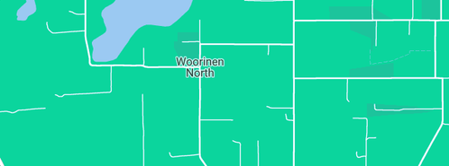 Map showing the location of Caffrey Orchards Pty Ltd in Woorinen North, VIC 3589