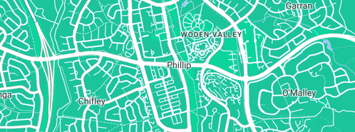 Map showing the location of Pass Go Home Loans in Woden, ACT 2606