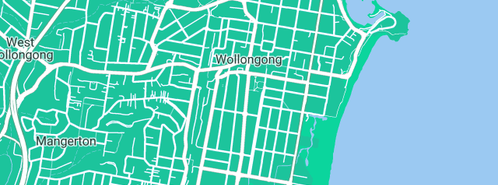 Map showing the location of Illawarra Hot Water in Wollongong, NSW 2500