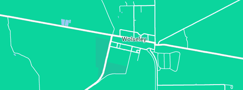 Map showing the location of Wolseley WWII Fuel Storage Tanks in Wolseley, SA 5269