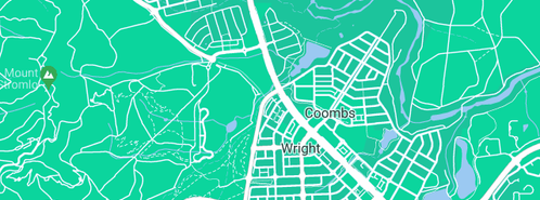 Map showing the location of Outdoor Gym at Lindsay Pryor Street in Wright, ACT 2611