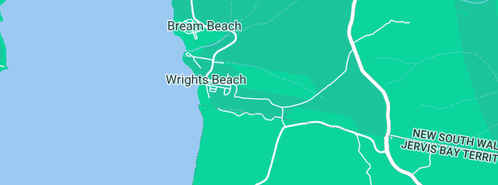 Map showing the location of The Boat Doctor in Wrights Beach, NSW 2540