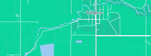 Map showing the location of Wunghnu Service Centre in Wunghnu, VIC 3635