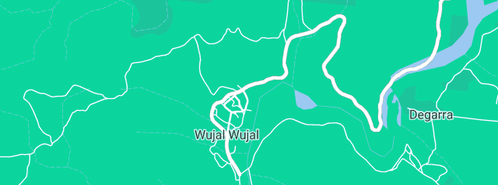 Map showing the location of Wujal Wujal Aboriginal Shire Council in Wujal Wujal, QLD 4895