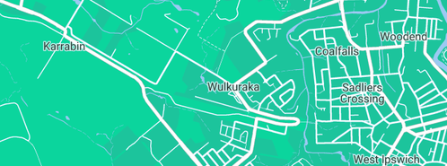 Map showing the location of Ozchips in Wulkuraka, QLD 4305