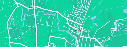 Map showing the location of Grand Stand Events in Wyong, NSW 2259