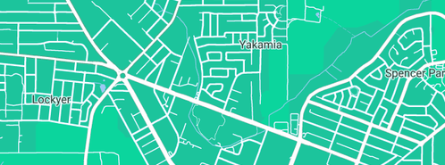 Map showing the location of John Calvin School in Yakamia, WA 6330