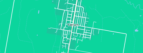 Map showing the location of Gibsons Groundspread Elders VP in Yarram, VIC 3971