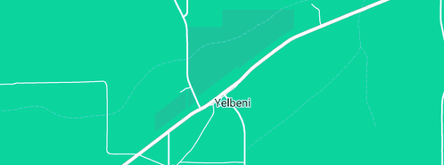 Map showing the location of Clausen E G in Yelbeni, WA 6487