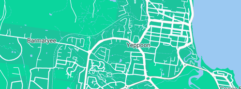 Map showing the location of Leading Edge Telecoms in Yeppoon, QLD 4703