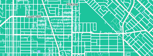 Map showing the location of Business Cards For Less in Yokine, WA 6060