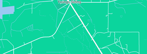 Map showing the location of Youngs Siding General Store in Youngs Siding, WA 6330