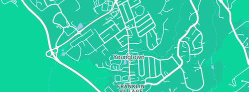 Map showing the location of Tassie Old Wares in Youngtown, TAS 7249