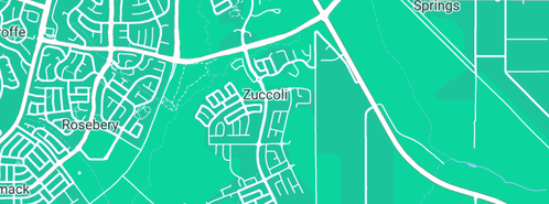 Map showing the location of Creative Kids Childcare Zuccoli in Zuccoli, NT 832