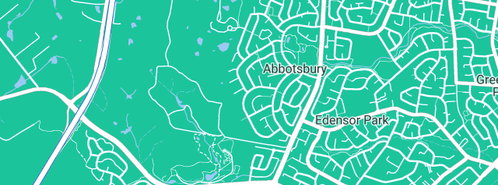 Map showing the location of Professional Print Management Pty Ltd in Abbotsbury, NSW 2176