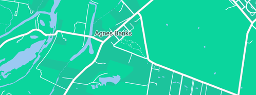 Map showing the location of Agnes Banks Equine Clinic in Agnes Banks, NSW 2753