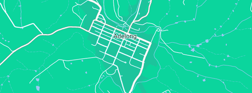 Map showing the location of Glenellerslie Herefords in Adelong, NSW 2729