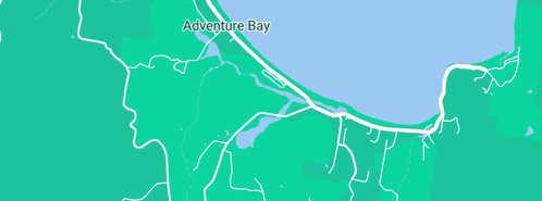 Map showing the location of Island Enviro Mulching in Adventure Bay, TAS 7150