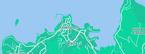 Map showing the location of Charter Yachts Australia in Airlie Beach, QLD 4802
