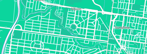 Map showing the location of Modern Builders in Albion, VIC 3020