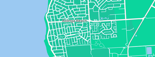 Map showing the location of Aldinga Community Childrens Centre in Aldinga Beach, SA 5173