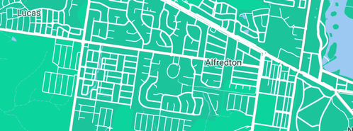 Map showing the location of DC Plastering in Alfredton, VIC 3350