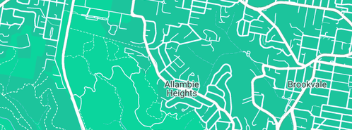 Map showing the location of Dial A Dish in Allambie Heights, NSW 2100