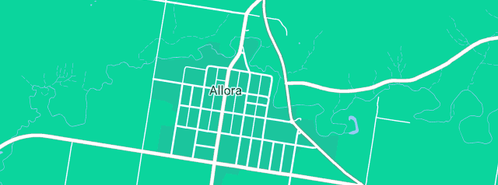 Map showing the location of Allora Advertiser in Allora, QLD 4362