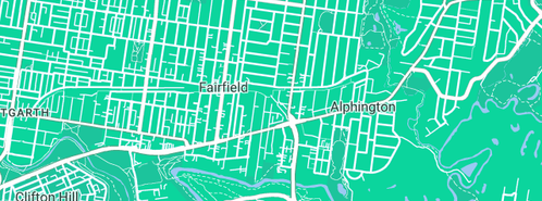 Map showing the location of Sue Bland in Alphington, VIC 3078