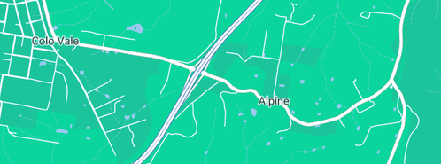 Map showing the location of Pine Ridge Miniature Donkeys in Alpine, NSW 2575