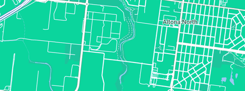Map showing the location of M G M Plastics Pty Ltd in Altona North, VIC 3025
