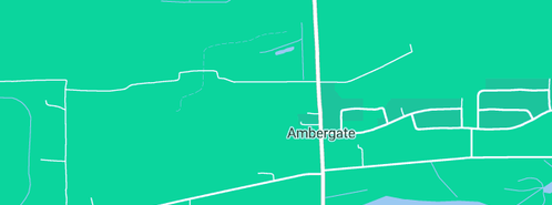 Map showing the location of Geographe Safety Compliance Services in Ambergate, WA 6280