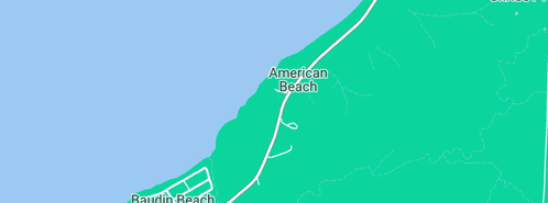 Map showing the location of Gurney H R & R A in American Beach, SA 5222