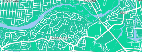 Map showing the location of Lawn Mowing Townsville in Annandale, QLD 4814