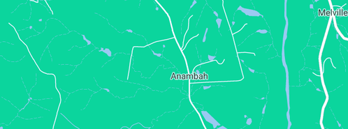 Map showing the location of Purple Pear Farm in Anambah, NSW 2320