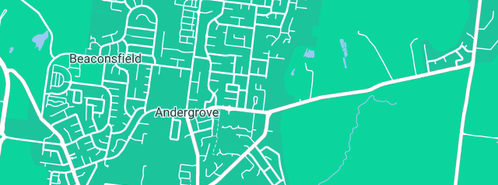 Map showing the location of Blue River Family Day Care in Andergrove, QLD 4740
