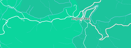 Map showing the location of The Willows Retreat - Anglers Rest in Anglers Rest, VIC 3898